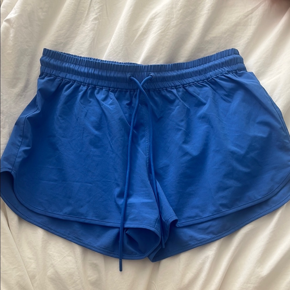 TNA Blue Running Shorts with Drawstring